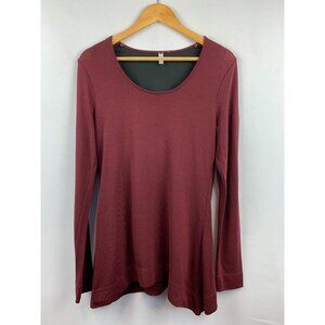 Legacy Womens S Burgundy Long Sleeve Top